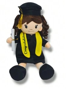 Peluche Graduación Toga Y Birrete Niña Niño - Rosa - Ver 2