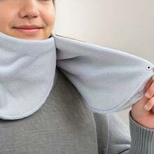 1入女款純色絨面圍巾,柔軟保暖,適用於家庭、學校、商務、休閒、旅遊、聚會等場合