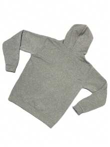 sudadera con forro en gorro - Gris - Ver 6