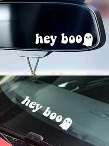 1pc Cute little white ghost stickers - White - View 3