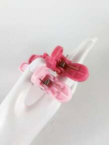 6pcs  Alligator Styling Sectioning Hair Clips Hair Accessories Tools - Pink - View 4