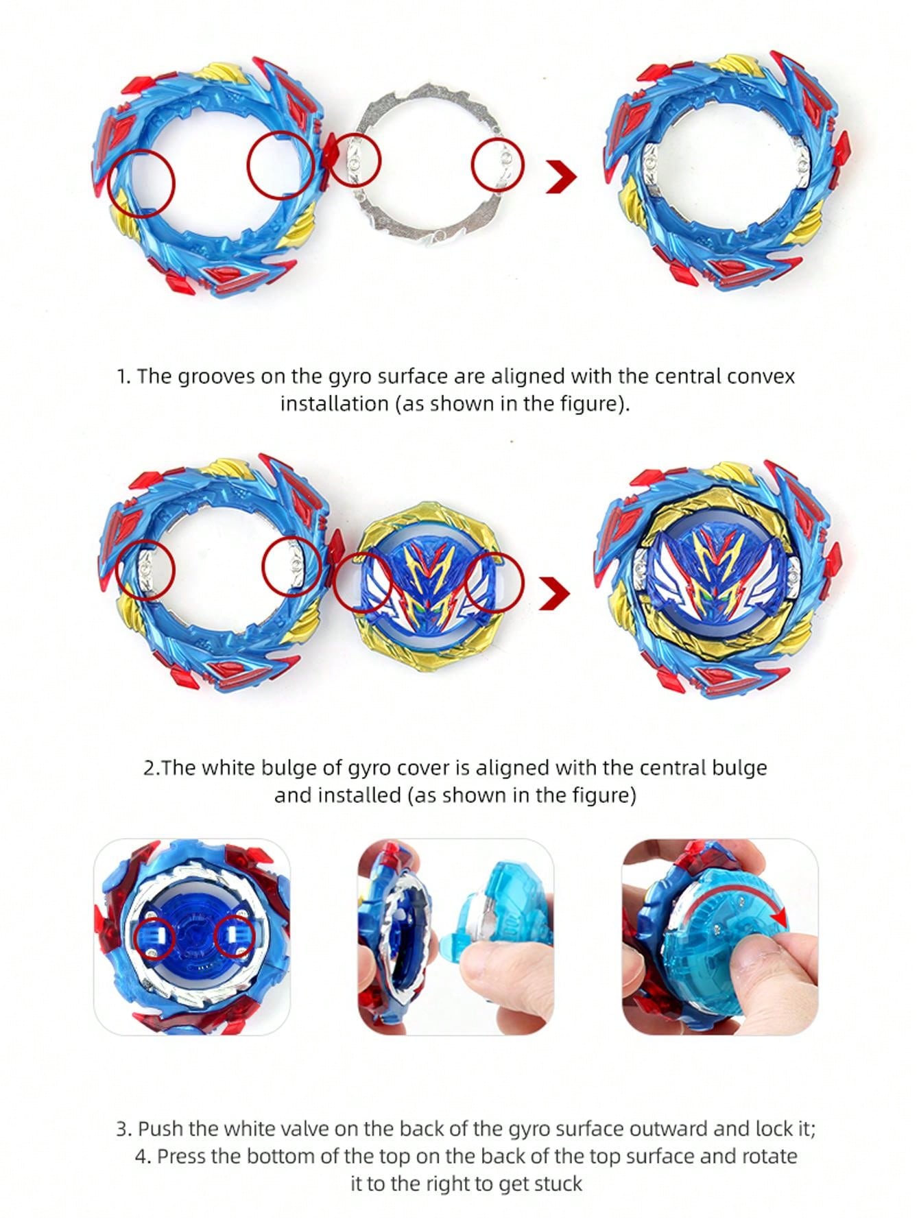 Bey Burst B187 Savior Valkyrie Top Toy With Launcher Set Spinning Game