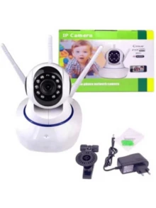 Câmera de segurança Robo 3 Antenas Ip Wifi 360º 720p - Branco - Visão 4
