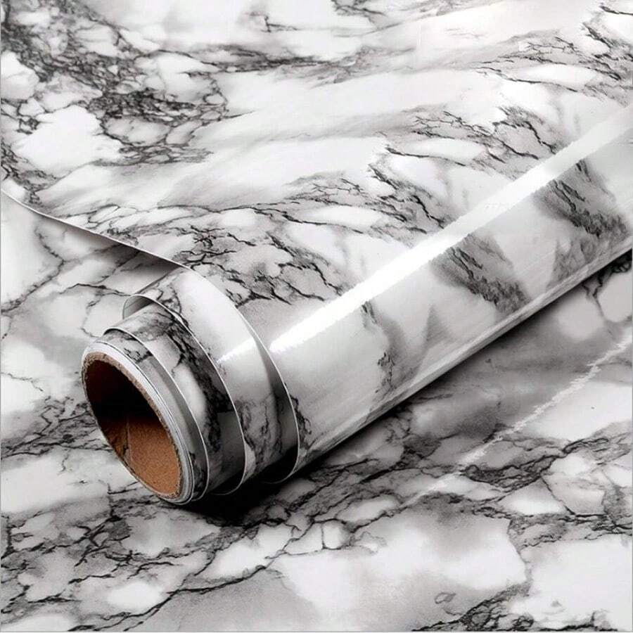 厚型防水自粘式壁紙花崗石可拆卸膜廚房用接觸紙櫥櫃壁紙家具裝修大理石接觸紙裝飾
