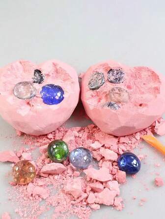 1 pieza Juego de excavación arqueológica en miniatura con cristales y gemas, juguete creativo DIY para niños, con caja de fósil aleatorio para búsqueda del tesoro y exploración, juguetes, juguetes para niños, juguetes para niñas