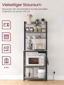 VASAGLE Baker's Racks - Grey - View 2