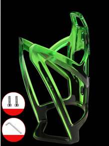 Bicycle Water Bottle Holder Pc Gradient Color Mountain Bike Water Bottle Cage Rack Cycling Equipment Bike Accessories - Green - View 1
