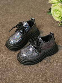 Giày bốt Chelsea đơn thoáng khí, thời trang và cổ điển dành cho trẻ em, kiểu dáng ngoài trời, có hiệu ứng ombre. - màu đen - Xem 2