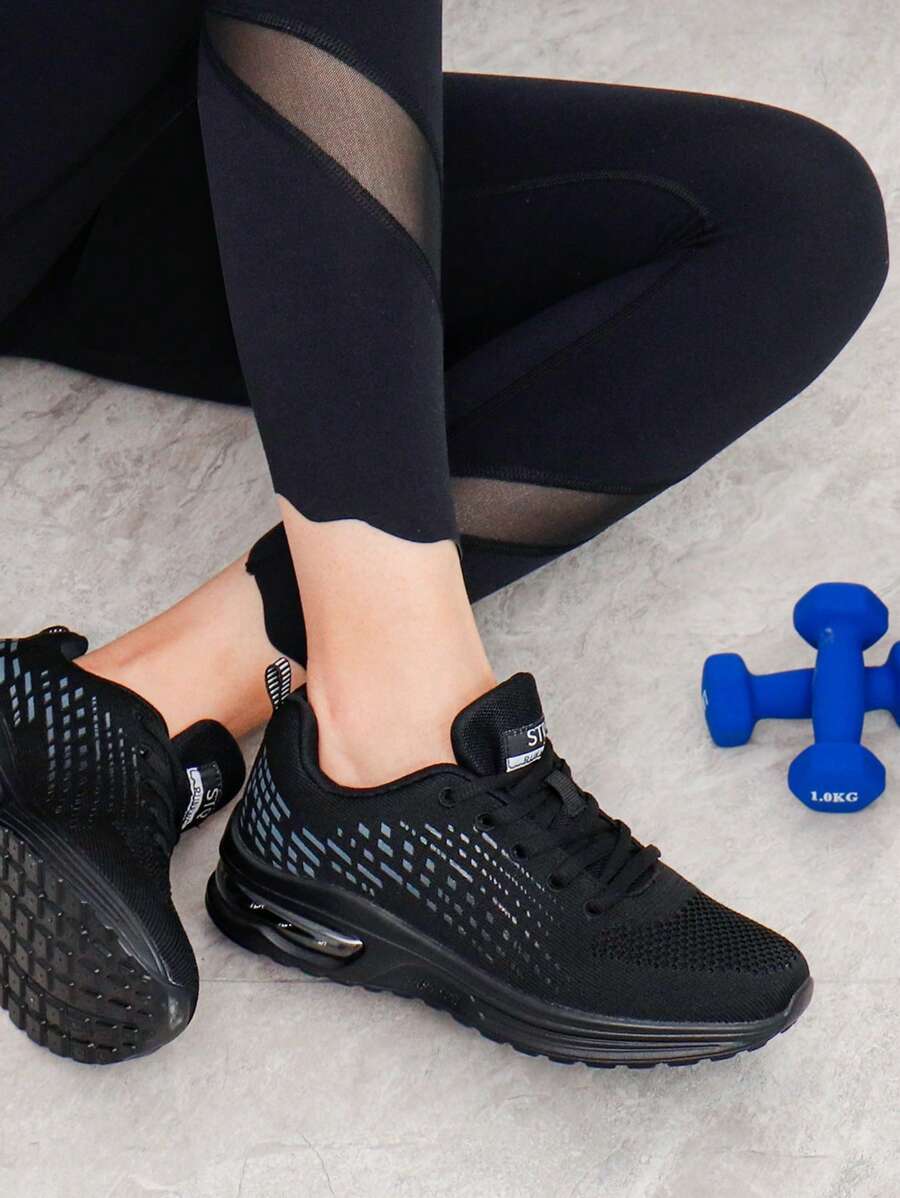 STQ AIR 2.0 Women's Running Shoes Lightweight Tennis Workout Sneakers - TẤT CẢ ĐEN - Xem 1