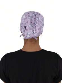 SOULMATE Printed Surgical Medical Cap For Women - 戴眼鏡的兔子 - 查看 2