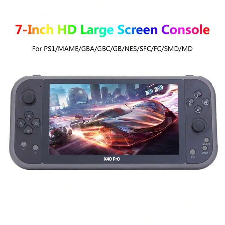 ポータブルゲーム機 ブラック 7インチ Amazon | TLCRETE X12plus ポータブルゲーム機7インチ画面減圧