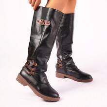 Autumn & Winter New Over-the-knee Square Heel Women's Riding Boots, Plus Size Available, Side Zipper Waterproof Boots For Women In Cross-border E-commerce Industry