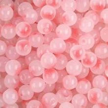 8mm玻璃仿翡翠珠子漸變雙色圓珠手工DIY手鍊項鍊珠子珠材 - 8mm 圓珠 - 查看 20