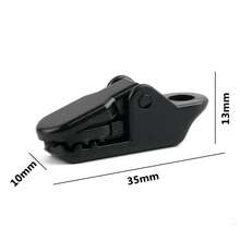 20pcs Sun Shade Net Clips, Curtain Hooks, Tent Clips, Portable Windproof Fasteners - Black - View 2