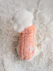 加厚款寵物毛衣,適用於貓和狗 - 橘色 - 查看 2