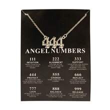 1 Piece Of Fashionable And Popular Hip-hop 111-999 Number Pendant Necklace Suitable For Daily Wear By Women - Gold - View 8