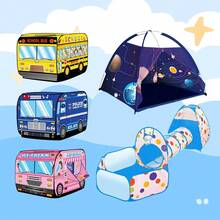 1 Bộ Màu hồng Hình xe buýt Lều , Trong nhà / Ngoài trời Đối với Trẻ em - lều xe buýt màu hồng - Xem 4