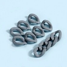 5pcs/pack Multicolor Oval Frosted Acrylic Chain Links For Connecting And Diy Jewelry Making Materials - Type B acrylic broken chain - View 18