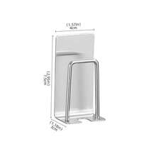 1入不需打孔的浴室或廁所牙刷架,不銹鋼牆掛收納架