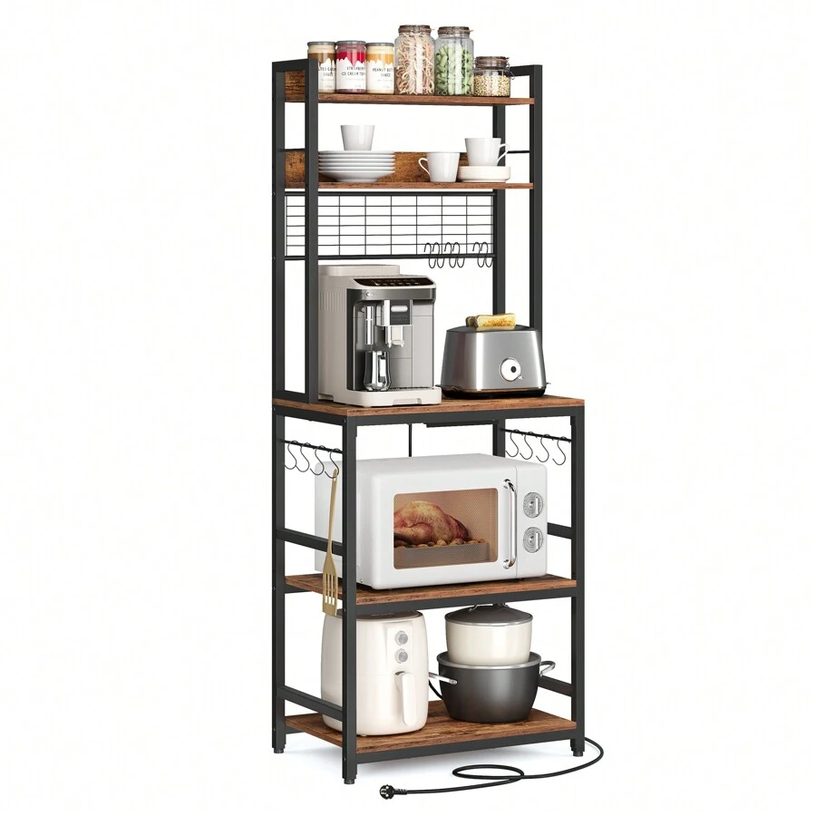 VASAGLE Baker's Racks - Brown - View 1