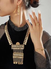 1套時尚優雅的珠寶套裝,適合女士聚會、日常穿著和約會,絕佳禮品選擇