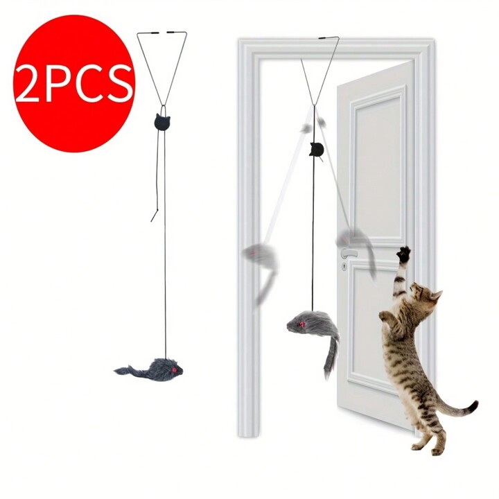 over door hanging cat toy