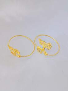 2pcs Metal Deer Curtain Tiebacks - Gold - View 4
