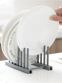 灰色碗碟鍋蓋架,廚房儲物架、排水架、整理架