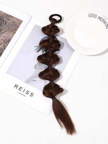 1入y2k風格有趣編織馬尾控髮圈,適用於派對、跳舞、閃閃發光的裝飾、休閒活動、童話和垃圾風格