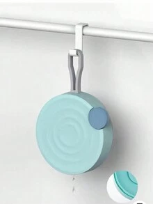 手動迷你大蒜搗碎機,大蒜搗碎器,可用於剁碎蒜頭,攪拌切碎的大蒜絲,家用蒜絲剪 - 藍色 - 查看 1