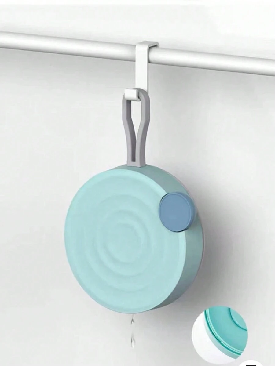 手動迷你大蒜搗碎機,大蒜搗碎器,可用於剁碎蒜頭,攪拌切碎的大蒜絲,家用蒜絲剪 - 藍色 - 查看 1