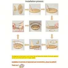1個木製畫筆筒,可容納105支畫筆,桌面畫筆架,藝術家畫筆整理大師,畫筆捲筒架,可放置筆、畫筆、彩色鉛筆、標記筆等 - 彩色 - 查看 4