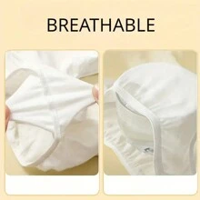 7 chiếc Đồ lót nữ dùng một lần, Đồ lót nữ Quần short du lịch dùng một lần Đồ lót nữ nguyên chất để du lịch Chuyến đi ngoài trời Đồ dùng sau sinh trong thời kỳ kinh nguyệt (Kích thước nhỏ, nên chọn một cỡ lớn hơn bình thường) - trắng - Xem 4