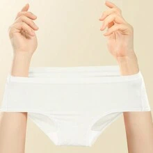 7 chiếc Đồ lót nữ dùng một lần, Đồ lót nữ Quần short du lịch dùng một lần Đồ lót nữ nguyên chất để du lịch Chuyến đi ngoài trời Đồ dùng sau sinh trong thời kỳ kinh nguyệt (Kích thước nhỏ, nên chọn một cỡ lớn hơn bình thường) - trắng - Xem 7