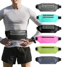 1 Pc Running Waist Bag For Outdoor Sports Waterproof Belt Pack - Black - View 1