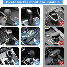 1入組白色汽車變速器套頭套、手剎車套、裝飾按鈕套、迷你汽車變速器套頭套、汽車內飾可愛小配件,聖誕汽車飾品 And 裝飾品 - 白色 - 查看 7