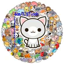 100 szt. śliczne zwierzęta kawaii motyw mini naklejki, winylowe naklejki na butelkę z wodą, laptopa, scrapbooka, deskorolki, pakiety naklejek, naklejki, mini naklejki, deskorolka na palce, naklejki, słodkie naklejki, pakiet naklejek, naklejki, słodkie naklejki, naklejka