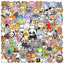 100 szt. śliczne zwierzęta kawaii motyw mini naklejki, winylowe naklejki na butelkę z wodą, laptopa, scrapbooka, deskorolki, pakiety naklejek, naklejki, mini naklejki, deskorolka na palce, naklejki, słodkie naklejki, pakiet naklejek, naklejki, słodkie naklejki, naklejka