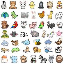 100 szt. śliczne zwierzęta kawaii motyw mini naklejki, winylowe naklejki na butelkę z wodą, laptopa, scrapbooka, deskorolki, pakiety naklejek, naklejki, mini naklejki, deskorolka na palce, naklejki, słodkie naklejki, pakiet naklejek, naklejki, słodkie naklejki, naklejka