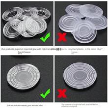 Glass Anti-slip Pad For Rosewood Furniture Tea Table, Tempered Glass Desktop Cushion, Transparent Silicone Suction Cup For Table Top - White - View 7