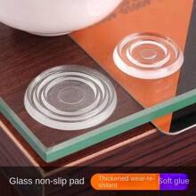 Glass Anti-slip Pad For Rosewood Furniture Tea Table, Tempered Glass Desktop Cushion, Transparent Silicone Suction Cup For Table Top - White - View 4