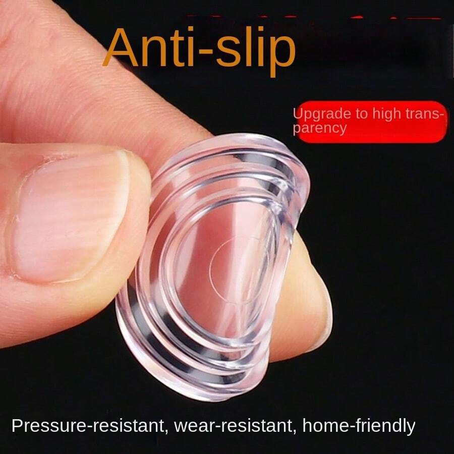 Glass Anti-slip Pad For Rosewood Furniture Tea Table, Tempered Glass Desktop Cushion, Transparent Silicone Suction Cup For Table Top - White - View 1