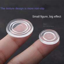 Glass Anti-slip Pad For Rosewood Furniture Tea Table, Tempered Glass Desktop Cushion, Transparent Silicone Suction Cup For Table Top - White - View 5