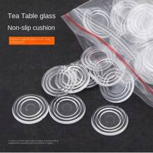 Glass Anti-slip Pad For Rosewood Furniture Tea Table, Tempered Glass Desktop Cushion, Transparent Silicone Suction Cup For Table Top - White - View 8