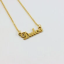 Collar con Nombre de Mujer Alfabetico "D" - Dulce - Ver 1