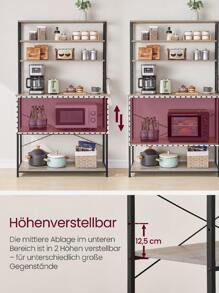 VASAGLE Baker's Racks - Grey - View 2