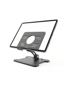 A Folding Desktop Universal Stand For Mobile Phones And Tablets - Black - View 3