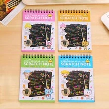 1set/6pcs Creative Scratch Painting Book Diy Artistic Scratch Card For Festival Gift - Multicolor - View 8