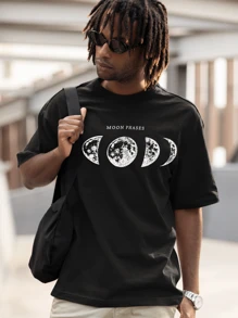 Men T-Shirts - 黑色 - 查看 3