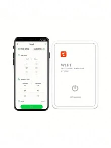 1入組雙泵花園無線控制滴灌澆水裝置自動滴灌灌溉系統套件移動APP控制Wifi自動澆水裝置，智能定時花卉澆水裝置，懶人盆栽，多肉家庭室內滴灌系統 - 白色 - 查看 5